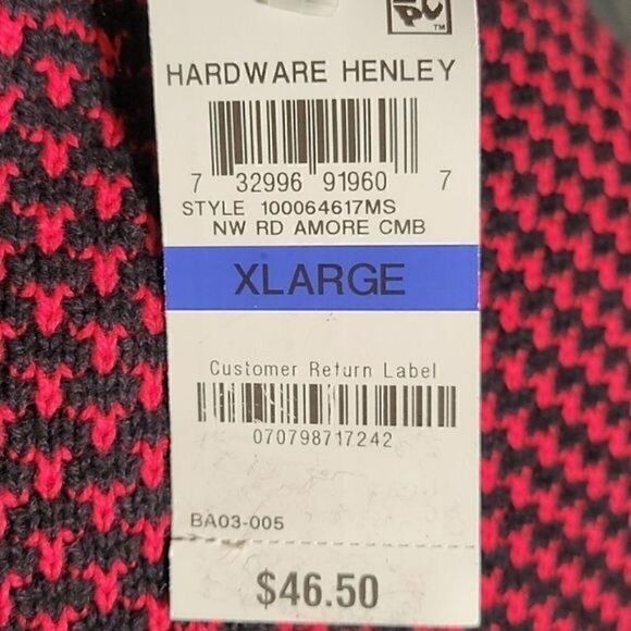 Karen Scott Hardware Henley Cotton Sweater Sz XL - Picture 12 of 13